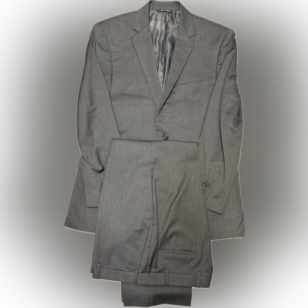 2 pc Ralph Lauren Gray Wool Single Breasted Suit | Sz 42R